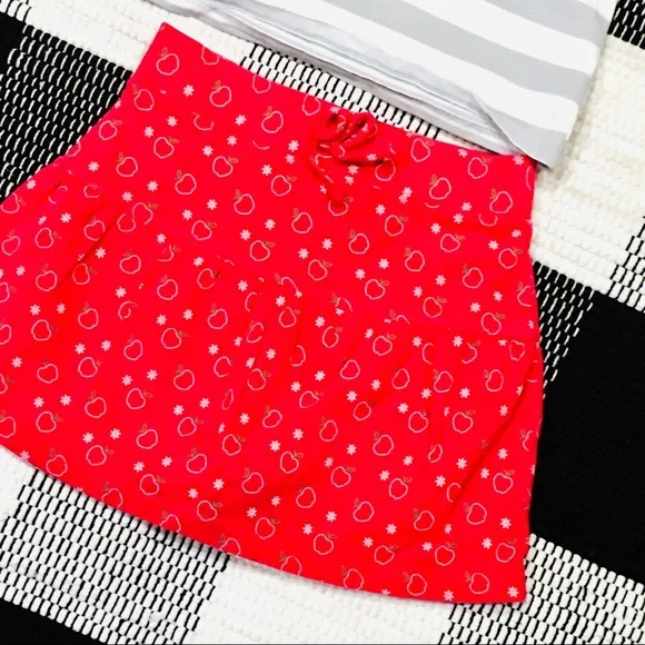 Red apple and striped girl school skirts -small - 6 7 — school shop my c… - Picture 2 of 4